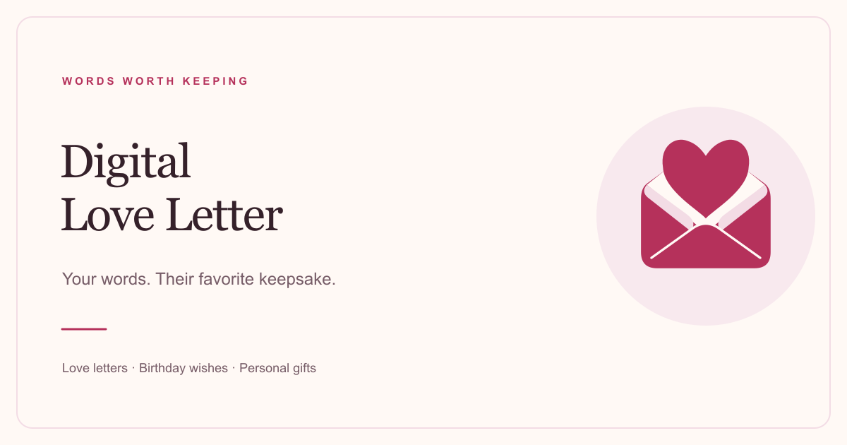 Seven Revision Passes for a Personal Digital Letter